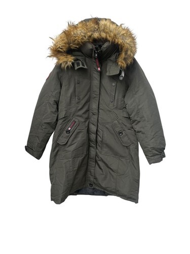 Canada Weather Gear Women Heavyweight Long Parka Jacket Olive Natural X-... - $74.25