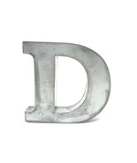 Tin Box Letter D Rustic Primitive Hanging 7&quot; Tall 3 Dimensional - £12.46 GBP