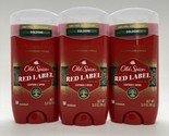 3 Pack - Old Spice Red Label Leather &amp; Spice Solid Stick Deodorant, 3.0 ... - $56.99
