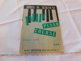 John W. Schaum Pop Piano Course Volume 1 1954 Paperback Music Book - £8.20 GBP