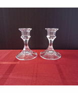 Vintage 4&quot; Tall Crystal Glass Candle Holder Candlestick - $8.14 CAD