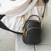 Versatile Fashion Women Small Bag Genuine Leather Shoulder Bags Leisure Natural  - £94.29 GBP