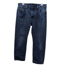 Mens Levis 504 White Oak Cone Denim 33 x 30 Denim Blue Dark Wash Straight Jeans - £63.86 GBP
