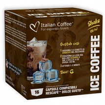 Italian Coffee Ice Coffee Pods -16 pods-for Dolce Gusto Machines Free Shipping - $17.81