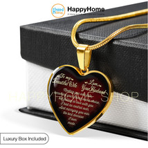 Flawless Heart Necklace Love Gift for Wife Marrying You was Best Decision -N432 - £27.41 GBP+