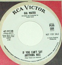 Juanito / If You Can&#39;t Say Anything Nice - £399.66 GBP