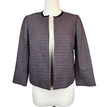 NWT Womens Size XS Ann Taylor LOFT Houndstooth Blazer Jacket with Pockets - $27.43
