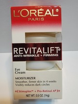 New Loreal Paris Anti-Wrinkle + Firming Eye Cream Moisturizer 0.5 Oz NIB  - £3.99 GBP