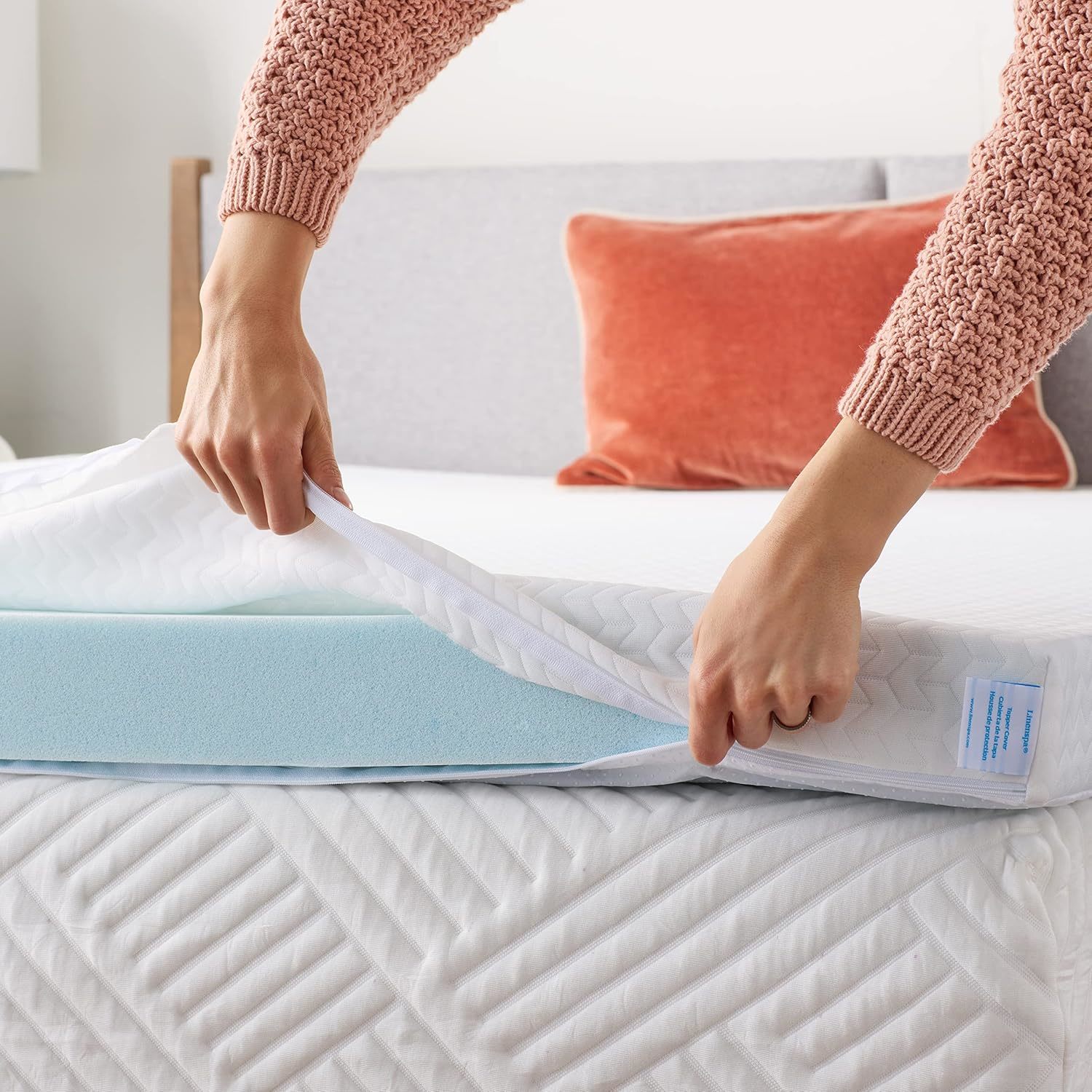 The Linenspa 2 Inch Mattress Topper Is A Machine Washable, Breathable, N... - $40.93