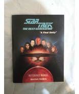 Star Trek The Next Generation A Final Unity Reference Manual Book ONLY - £7.11 GBP