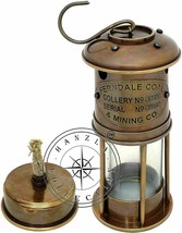Latón Antiguo Náutico Miner Lámpara Estilo Vintage 17.8cm Aceite Lámpara - £46.16 GBP