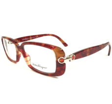 Salvatore Ferragamo Eyeglasses Frames 2671 674 Red Brown Marble Gold 52-... - £51.22 GBP