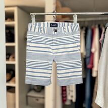 Childrens Place Boys Striped Shorts, Size 6, Gray/White, Adjustable Wais... - $14.84