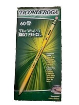 Ticonderoga Yellow #2 HB Pencils 60 Count Pack # 13060  - £6.81 GBP
