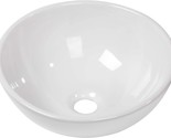 Round Vessel Sink - Logmey 13&quot; X 13&quot; Round Shape Bathroom Vessel Sink - $73.98