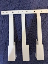 Casio White 3 key set LK-135 LK-230 LK-265 electronic keyboard piano key... - $6.00