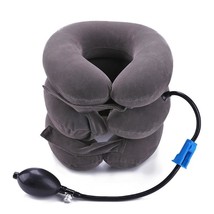 3-Layered Air Inflatable Pillow Auto Car Air Cushion U Neck Pillow Verte  Pain R - £52.47 GBP