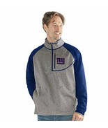 NEW G-III SPORTS NFL MEN&#39;S MOUNTAIN TRAIL HALF ZIP PULLOVER NY GIANTS M - £27.62 GBP