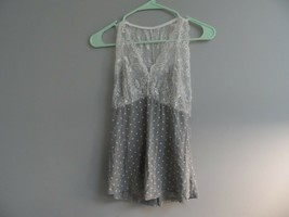 Adore Me Women&#39;s Pajama Top Soft Sleepwear 199 Gray White Large - £7.58 GBP