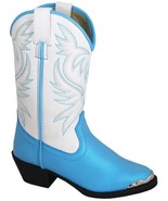 Smoky Children&#39;s Kid&#39;s Lila Blue and White Western Cowboy Boot - £25.27 GBP
