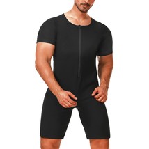 Sauna Suits For Men Sauna Sweat Shirt Heat Trapping Vest Full Sauna Shor... - $61.99
