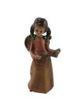 Vintage Angel with Instrument  Musician Christmas Figurine  7 Inch Japan - £7.38 GBP