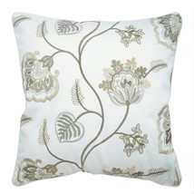 White Throw Pillow Covers 16&quot;x16&quot; Cotton, Waking Up to Bloom - $563.88 MXN+
