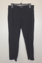 Eileen Fisher Black Elastic Waist Pull-On Pants Sz Small Viscose Nylon Spandex - £18.56 GBP