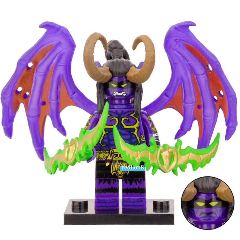 Primary image for Illidan Stormrage World of Warcraft Custom Printed Lego Diy Minifigure Bricks