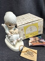 Vintage  Precious Moments “The Purr-fect Grandma&quot; E-3109 Rocking Chair With Cat - £7.75 GBP