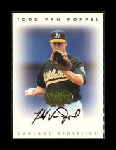 1996 Donruss Leaf Signature Autograph Baseball Card Todd Van Poppel Athletics - £7.81 GBP