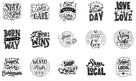 Supporting quotes 20 Icon stickers pack instant download svg,png,psd,eps... - £3.58 GBP