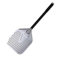 Anygleam Pizza Shovel 25cm X 81cm Silver for Perforated Peel with Metal ... - $80.50