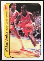 1986-87 Fleer #8 Michael Jordan Rookie Sticker Reprint - Mint - Chicago Bulls - £1.54 GBP