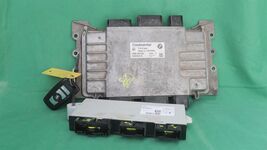 11-12 BMW 528i F10 N52 Ecu Dme Cas4 MSV90 Engine Computer Module & Fob 7613806  image 2