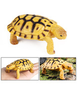 Black Pattern Indian Star Tortoise Plastic Animal Figurine Educational Toy - $9.89+