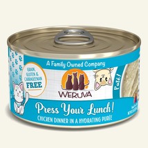 Weruva Cat Pate Press Your Lunch! Chicken Dinner 3oz. (Case of 12) - £27.65 GBP