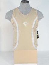 Under Armour MPZ Khaki &amp; White Padded Compression Basketball Tank Men&#39;s NWT - $59.99