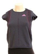Adidas Gray &amp; Pink PrimeKnit PrimeBlue Tennis Top Women&#39;s XS NWT - £63.32 GBP