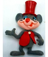 1977 MERLIN THE MAGIC MOUSE Flocked Velvet Oranament - Warner Bros. Loon... - £9.54 GBP