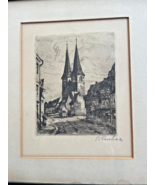 Dirk Van Hees Industrial Artist German Original Signed Charcoal Etching ... - $2,833.47 MXN