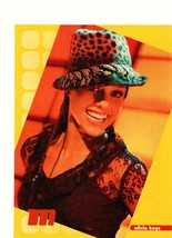 Alicia Keys teen magazine pinup clipping see through shirt hat M magazine 2002 - £2.00 GBP