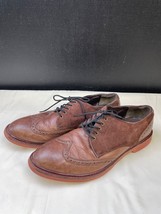 Cole Haan Men&#39;s Brown Leather&amp; Suede Wing Tip Shoes / Oxfords Size 10M S... - $31.96