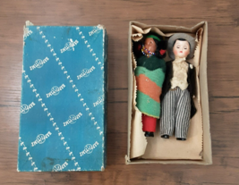 Antique Happy Time Vintage Dolls Set of 2 Boy Doll With Native American Girl - £22.48 GBP