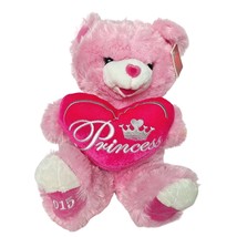 Dan Dee Sweetheart Teddy Bear Valentines Day Pink Princess Plush 2015 15&quot; - £45.15 GBP