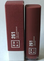 3INA the Longwear Lipstick Long-lasting Shade 261 Dark Nude 6mL Made in ... - $324.88 MXN