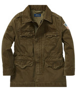 Polo Ralph Lauren Boys Kids Green Herringbone Field Coat Jacket Sz 3/3T ... - £85.44 GBP
