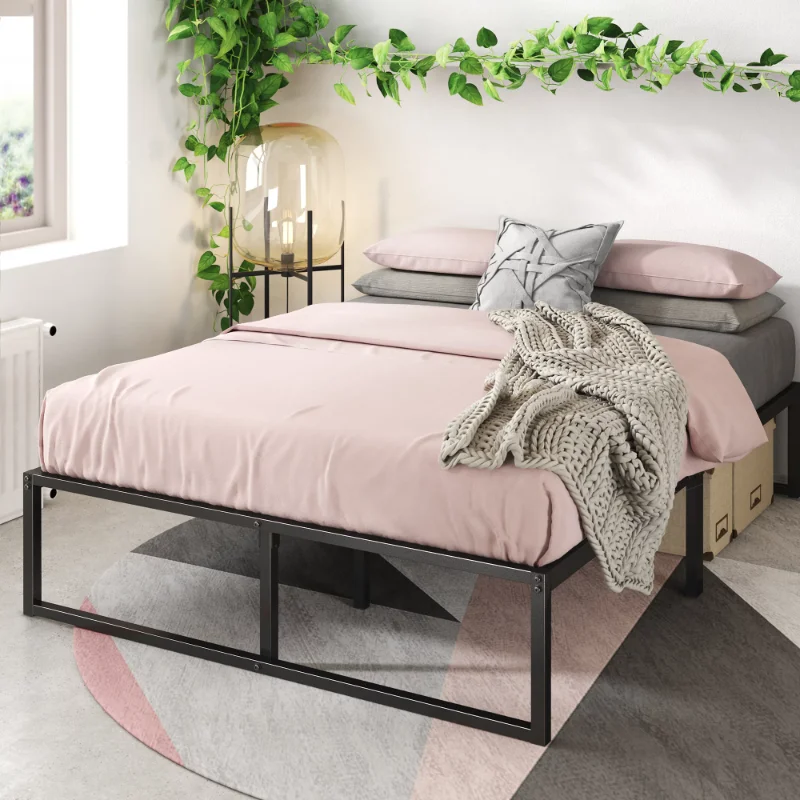 Zinus Lorelei 14&quot; (H) Metal Platform Bed Frame, Queen - $123.97+