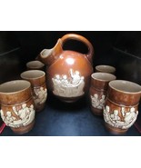 Hohr-Grenzhausen Beer Pitcher And 6 Beer Steins - $1,780.22 MXN