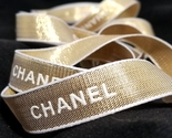 AUTHENTIC CHANEL RIBBON GOLD. 1 YARD - £14.33 GBP